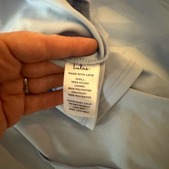 Lulu’s Light Blue Charming Glamour Tulle Sleeveless Tiered Maxi Dress NWOT S - Picture 13 of 15